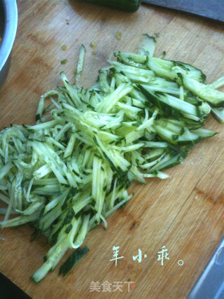 Cold Cucumber and Enoki Mushrooms. recipe