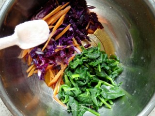 #春食野菜香#purple Cabbage Mixed with Andrographis recipe