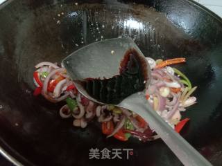 Stir-fried Squid Mustard recipe