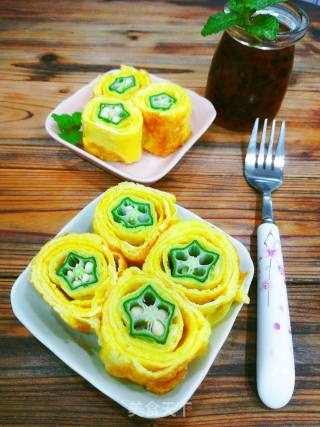 Okra Thick Egg Braised recipe