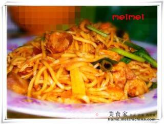 Dry Fried Hot and Sour Noodles recipe