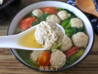 Water Chestnut Meatball Soup recipe