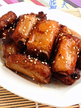 Stir-fried Pork Ribs with Sesame Spicy recipe