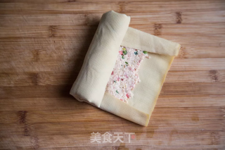 Tofu Rolls with Scallion Oil and Pork Froth recipe