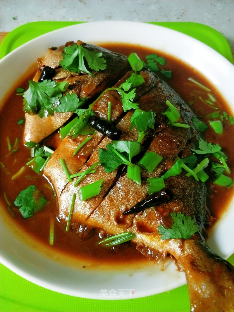Braised Pomfret recipe