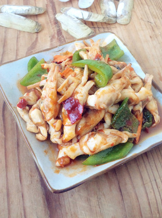 Shandong Spicy Fried Razor Clams recipe