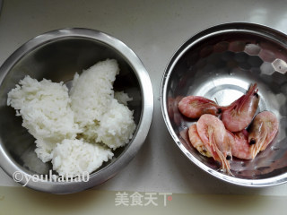 Sweet Shrimp Rice Balls with Shiitake Sauce recipe