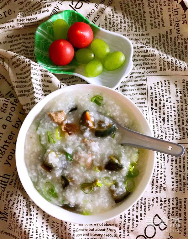 Congee with Preserved Egg and Lean Meat recipe