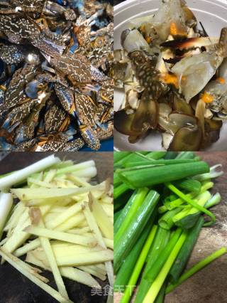 [rabbit Loves Kitchen] Fried Crab with Ginger and Spring Onion recipe