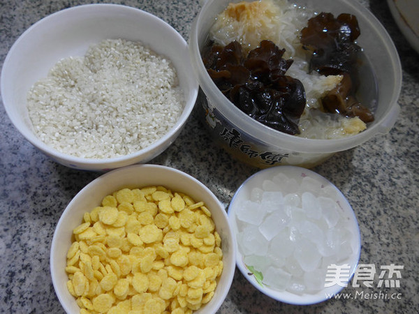 Corn Flakes Rice Porridge with Two Ears recipe