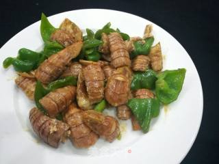 Stir-fried Pipi Shrimp with Green Pepper recipe