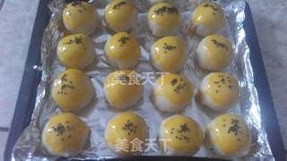 #柏翠大赛# Net Red Egg Yolk Crisp—— Mochi Pork Floss Egg Yolk Crisp recipe