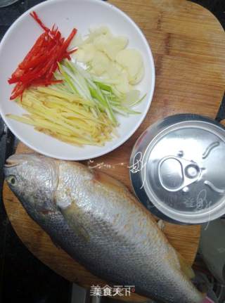 Beer Fried Braised Yellow Croaker recipe