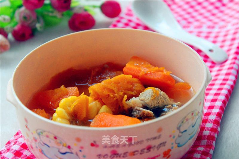 Pumpkin Pork Ribs Soup recipe