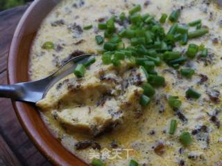 Spring, Season-steamed Eggs with Lichen recipe