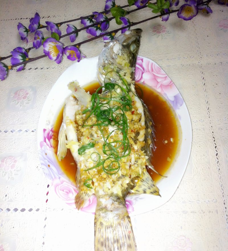 Steamed Osmanthus Fish recipe