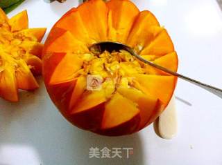 Pumpkin Cup Glutinous Rice recipe