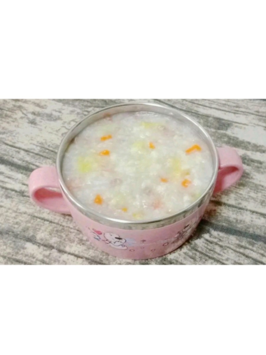 Congee with Seasonal Vegetables and Scallops (baby Food Supplement) recipe