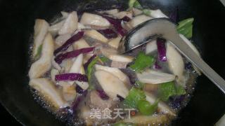 Pleurotus Eryngii and Purple Cabbage recipe