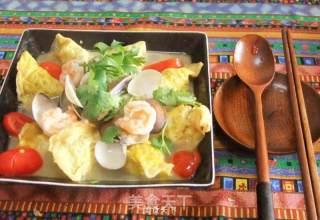 Chihuo Canteen-seafood Egg Dumplings recipe