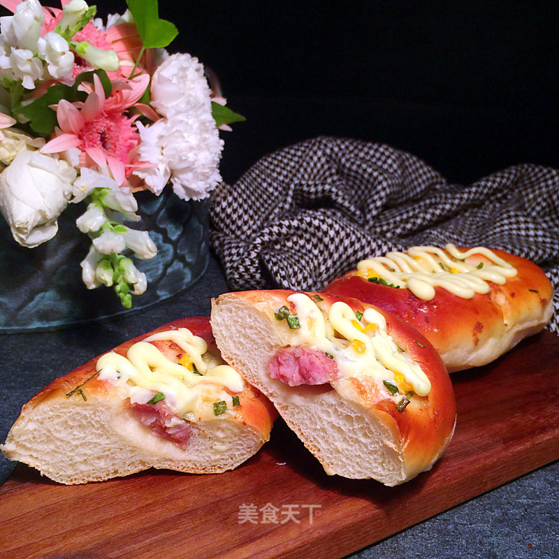 #aca Fourth Session Baking Contest# Making Erotic Sausage Salad Bread recipe