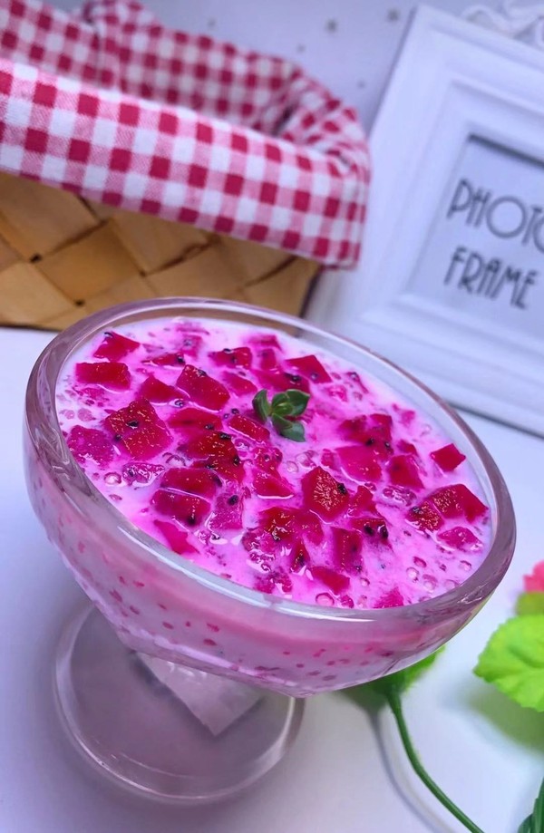 Dragon Fruit Sago recipe