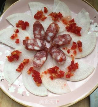 Steamed White Radish with Chinese Sausage recipe