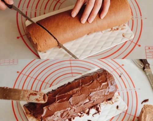 Christmas Perfect Match-wood Cake, Chocolate-controlled Favorite recipe