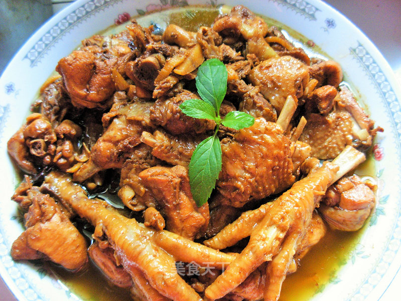 Stir-fried Chicken with Basil Roadside Jingjing recipe