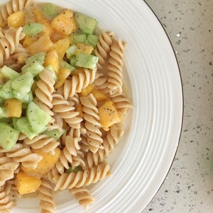 Mango Cucumber Pasta Salad recipe