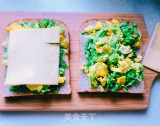 Egg and Vegetable Whole Wheat Sandwich recipe