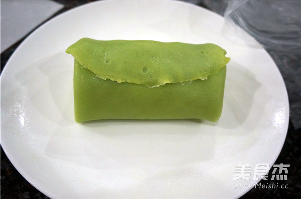 Green Tea Durian Pancake recipe