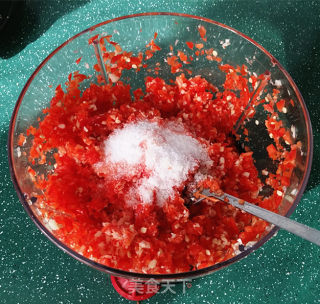 Homemade Garlic Chopped Pepper recipe