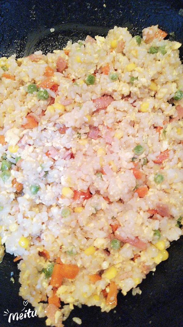 Fried Rice with Bacon and Egg recipe