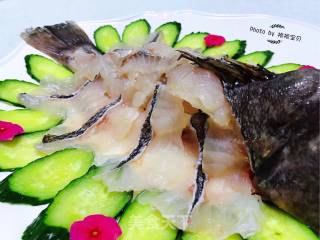 #seafood#black Fish Sashimi recipe