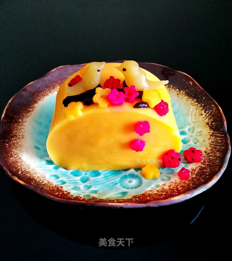 Niaoyu Flower Mango Pudding【creative Pudding】 recipe