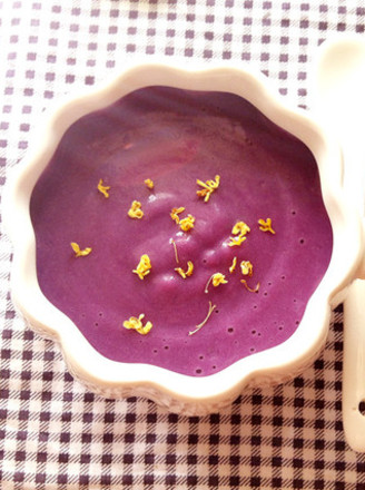 Purple Sweet Potato Milk Osmanthus Soup recipe