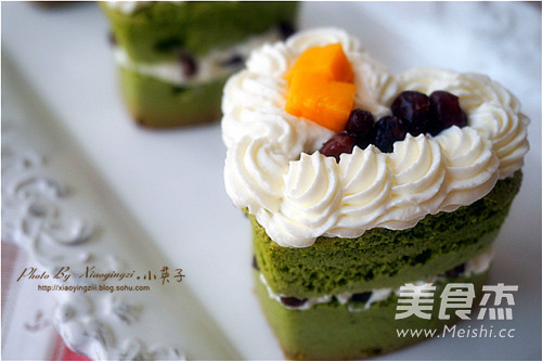 Matcha Durian Red Bean Honey Cake recipe