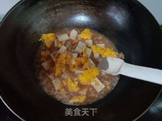 Boiled Tofu with Minced Meat and Egg recipe