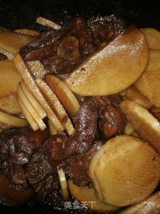 Braised Radish with Trotters recipe
