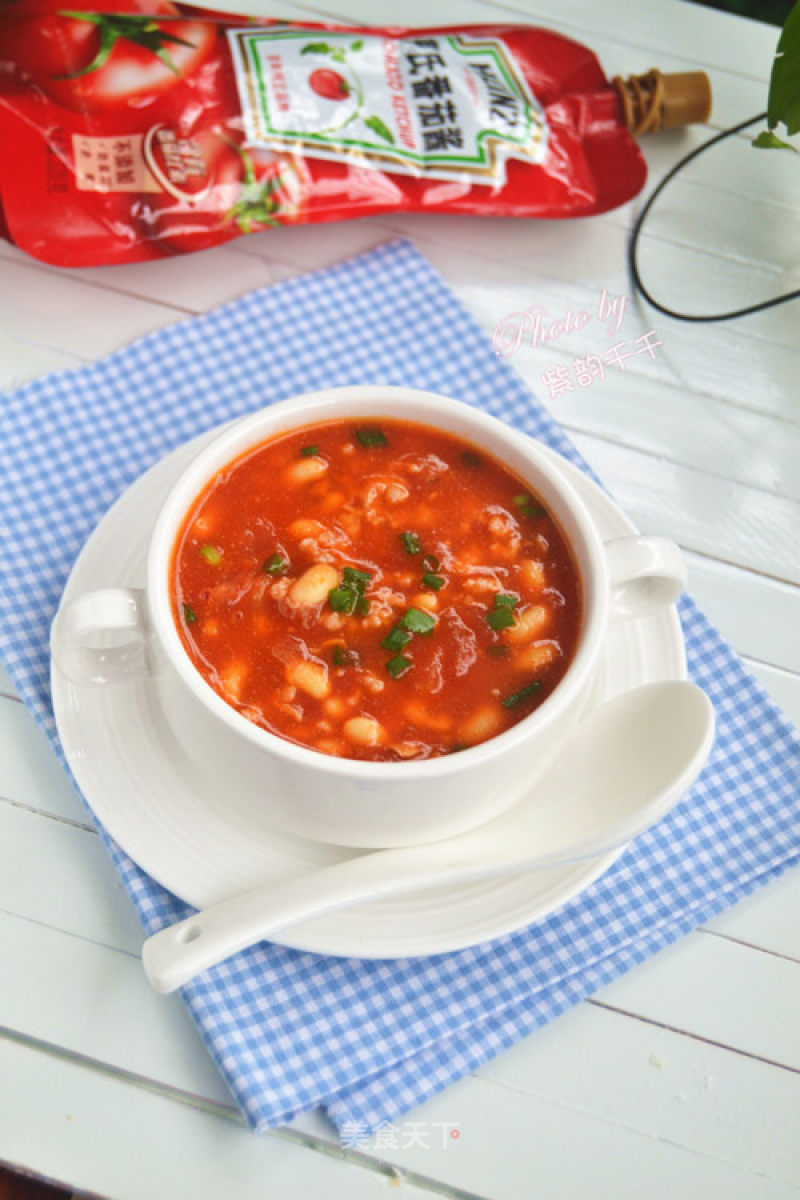 Tomato Minced Soy Soup recipe