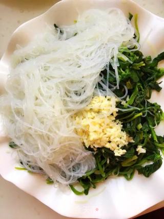 [shandong] Spinach Mixed with Vermicelli recipe