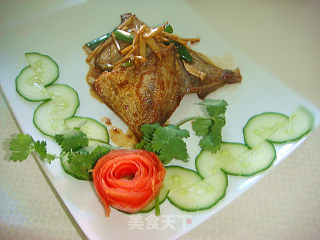 Ginger Scallion White Pomfret recipe