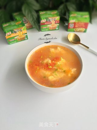Tomato Egg Drop Soup recipe