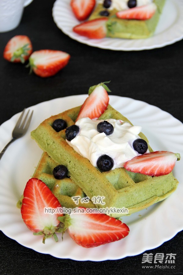 Matcha Waffles recipe