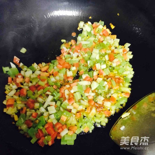 Fried Rice with Vegetables and Eggs recipe