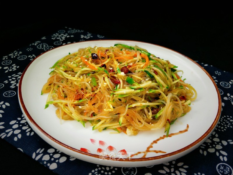 Vermicelli Mixed with Cucumber recipe