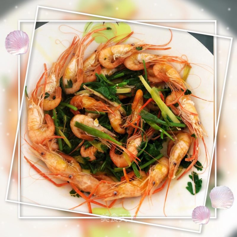 Stir-fried Shrimp with Scallions recipe