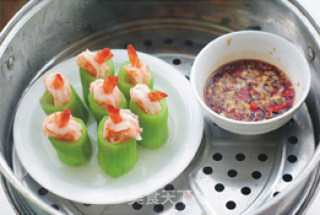 [garlic and Loofah Fresh Shrimp Cup] The Delicacy that Needs to be "steamed" in Summer recipe