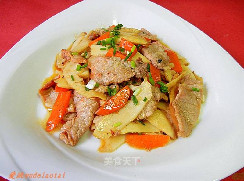 Stir-fried Pork with Spring Bamboo Shoots recipe